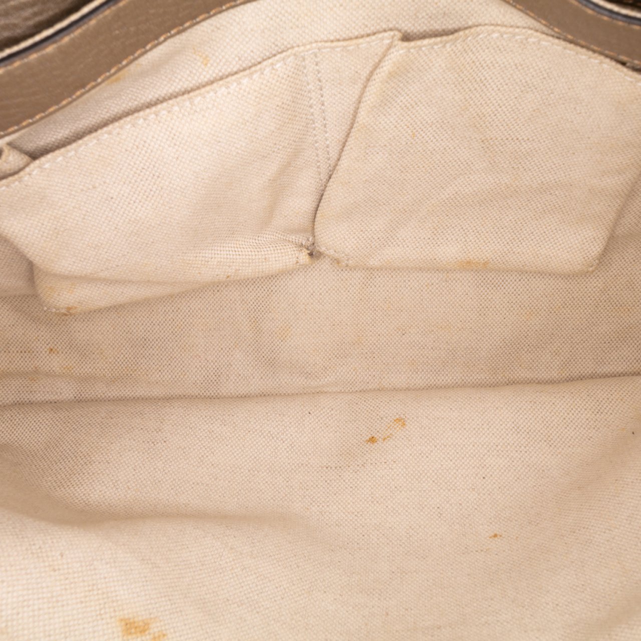 Gucci Medium Calfskin Bamboo Shopper Satchel Goud