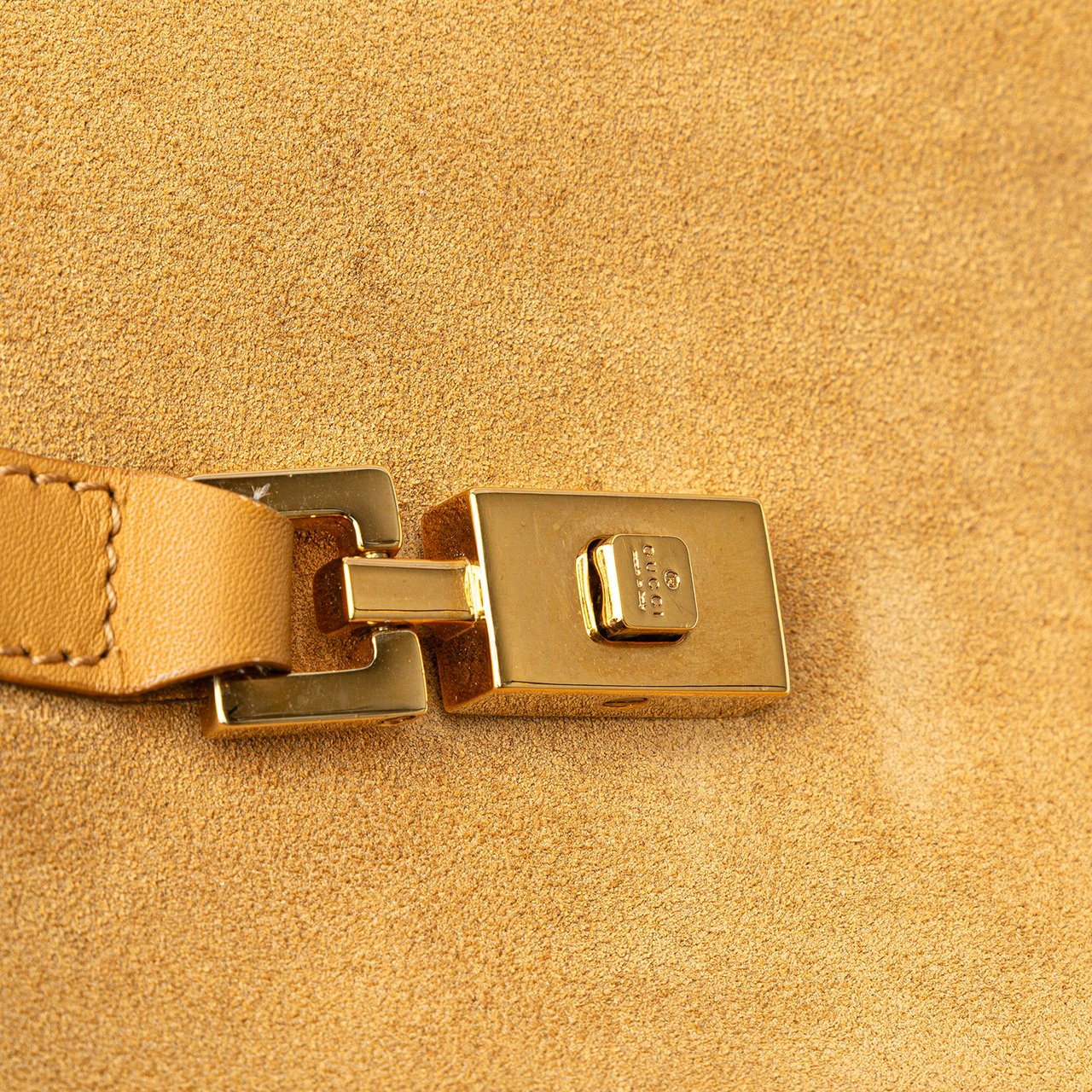 Gucci Suede Jackie Bardot Handbag Bruin