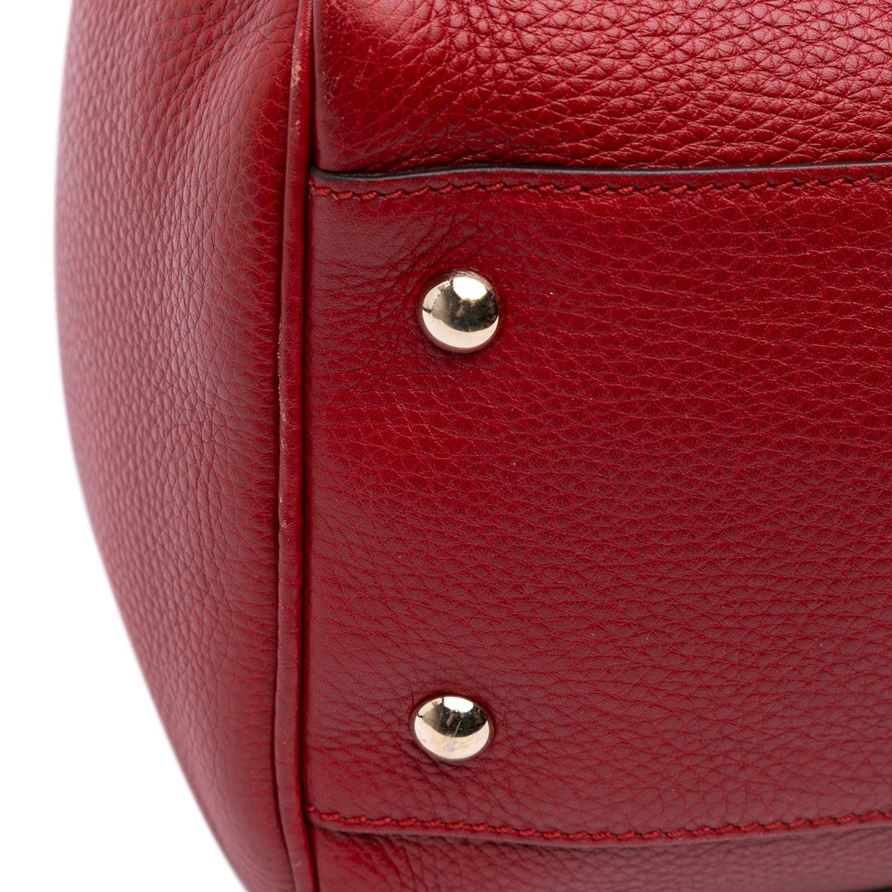 Gucci Calfskin Bamboo Shopper Boston Rood