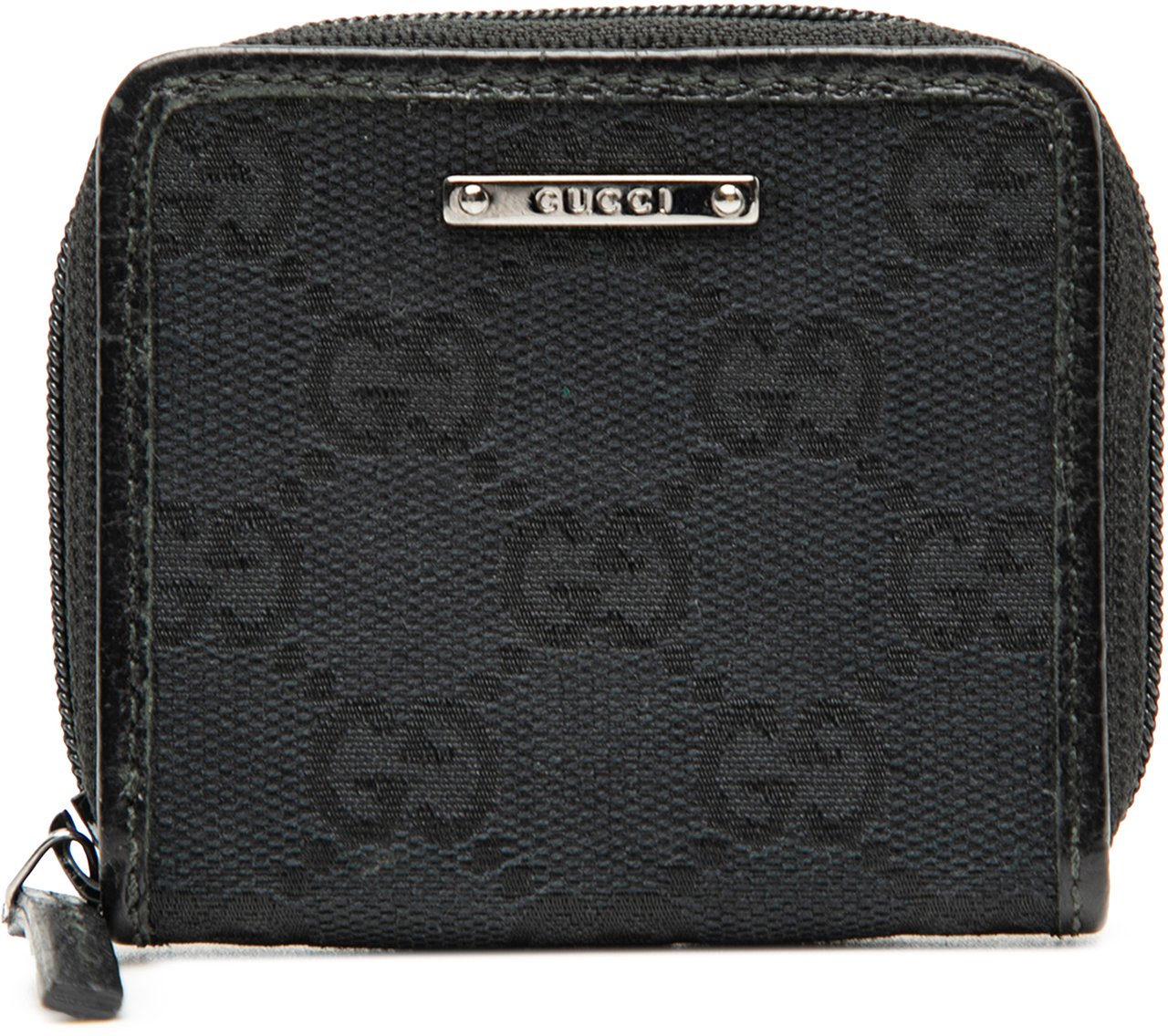 Gucci GG Canvas Coin Pouch Zwart