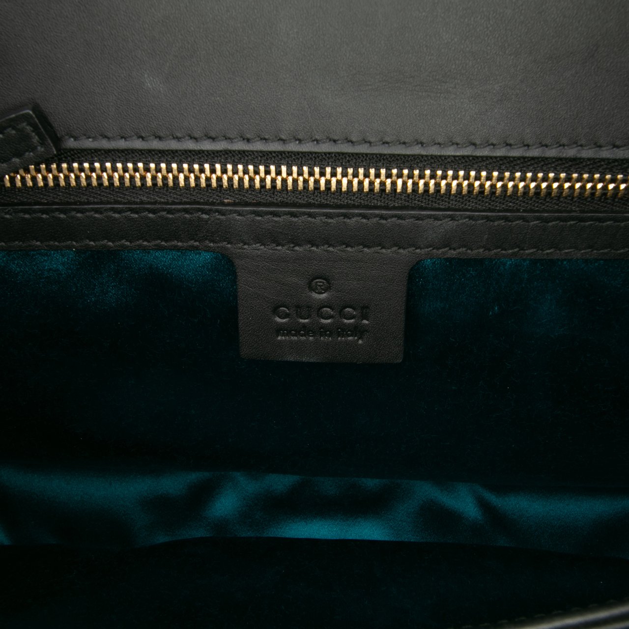 Gucci Medium Suede Ophidia Web Chain Shoulder Bag Zwart