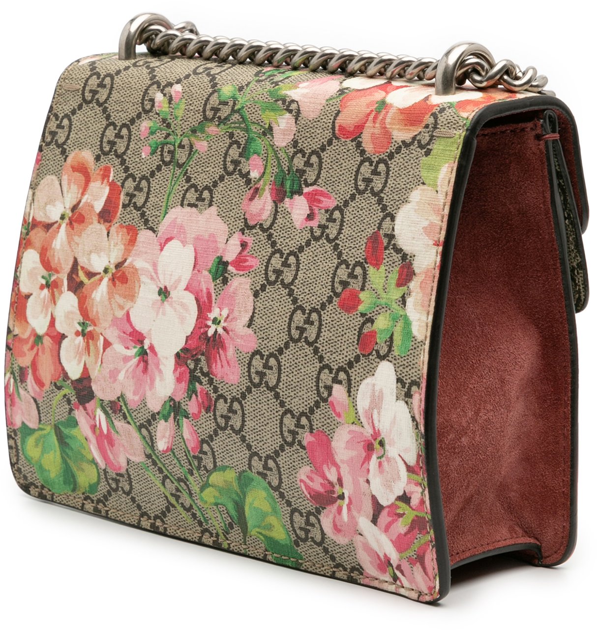 Gucci Small GG Supreme Blooms Dionysus Crossbody Bruin