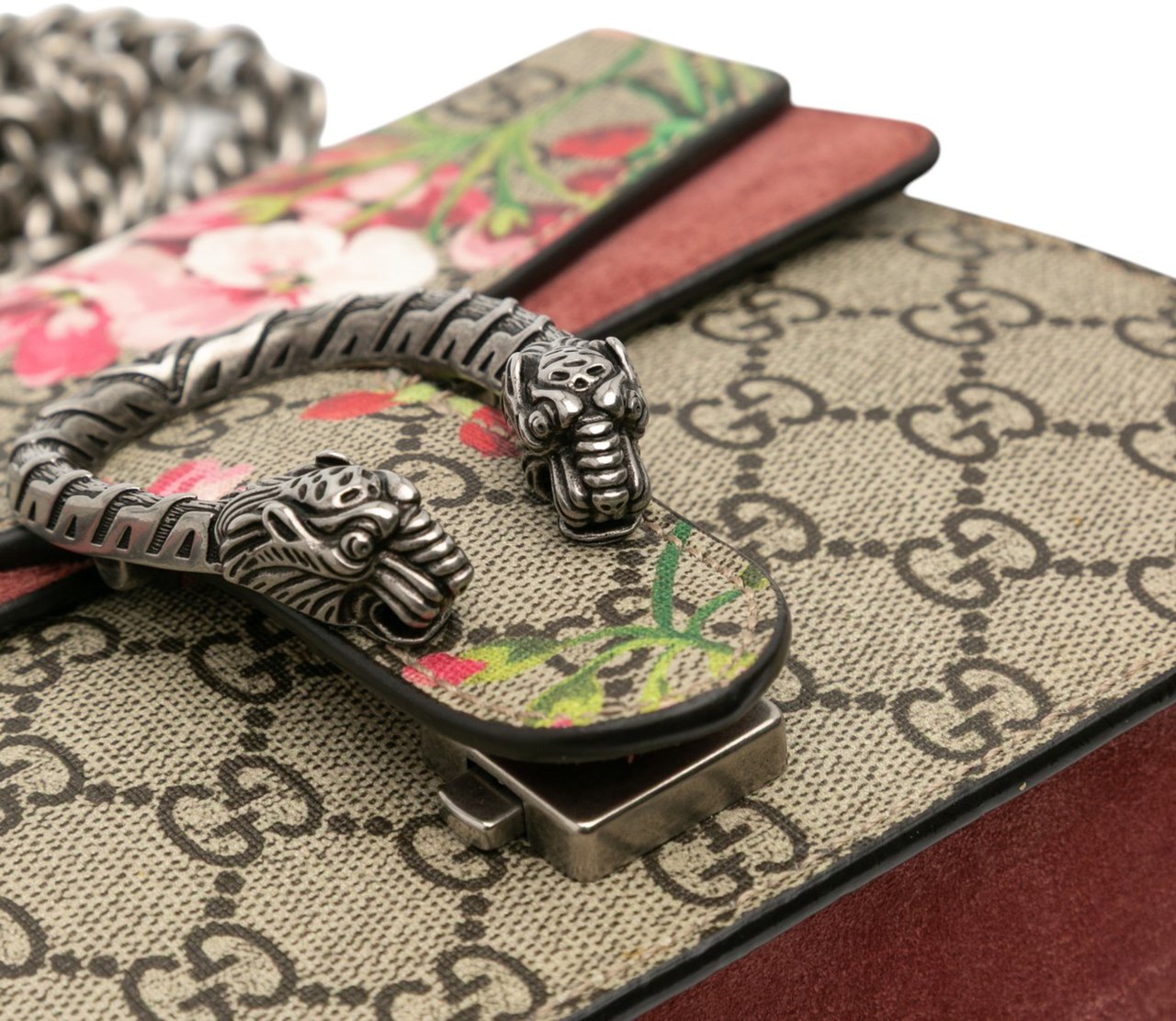 Gucci Small GG Supreme Blooms Dionysus Crossbody Bruin