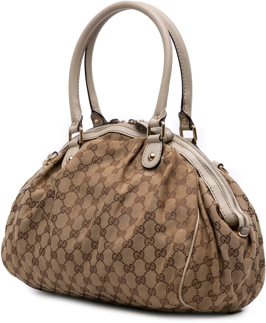 Gucci GG Canvas Sukey Satchel Bruin