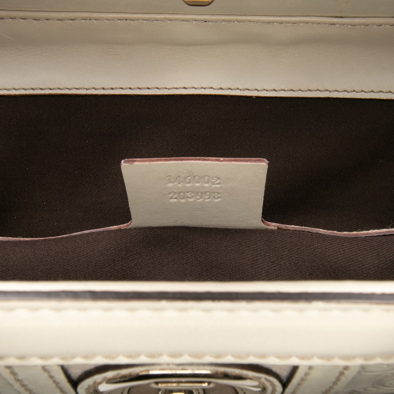 Gucci Guccissima Treasure Handbag Wit