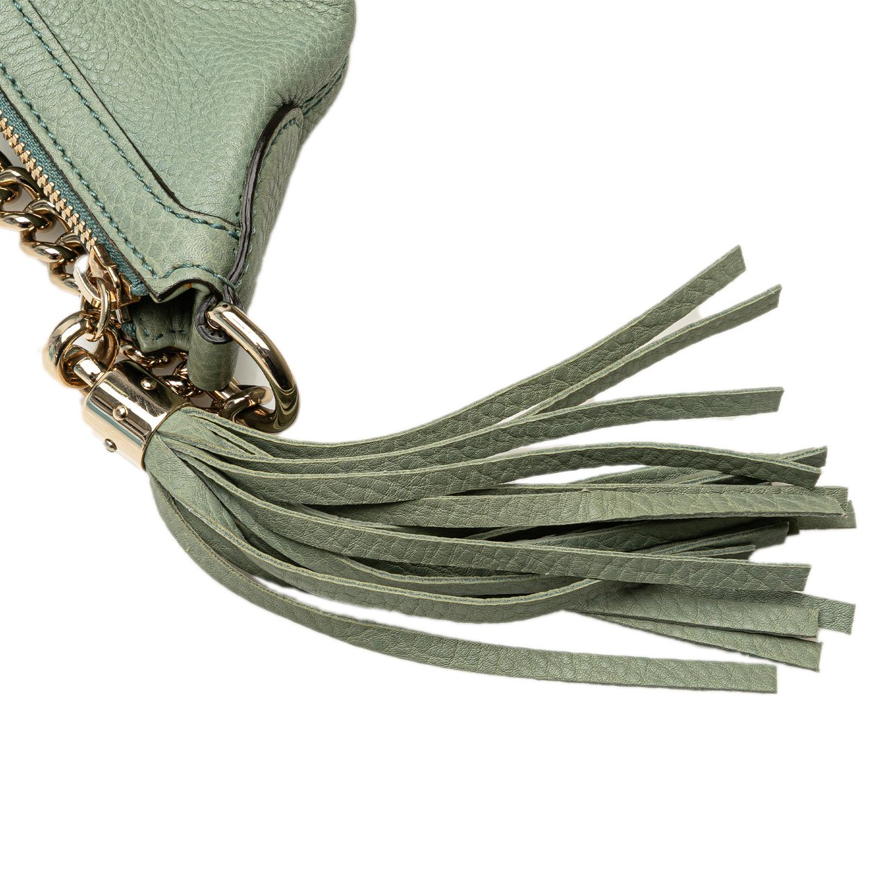 Gucci Leather Soho Chain Shoulder Bag Blauw