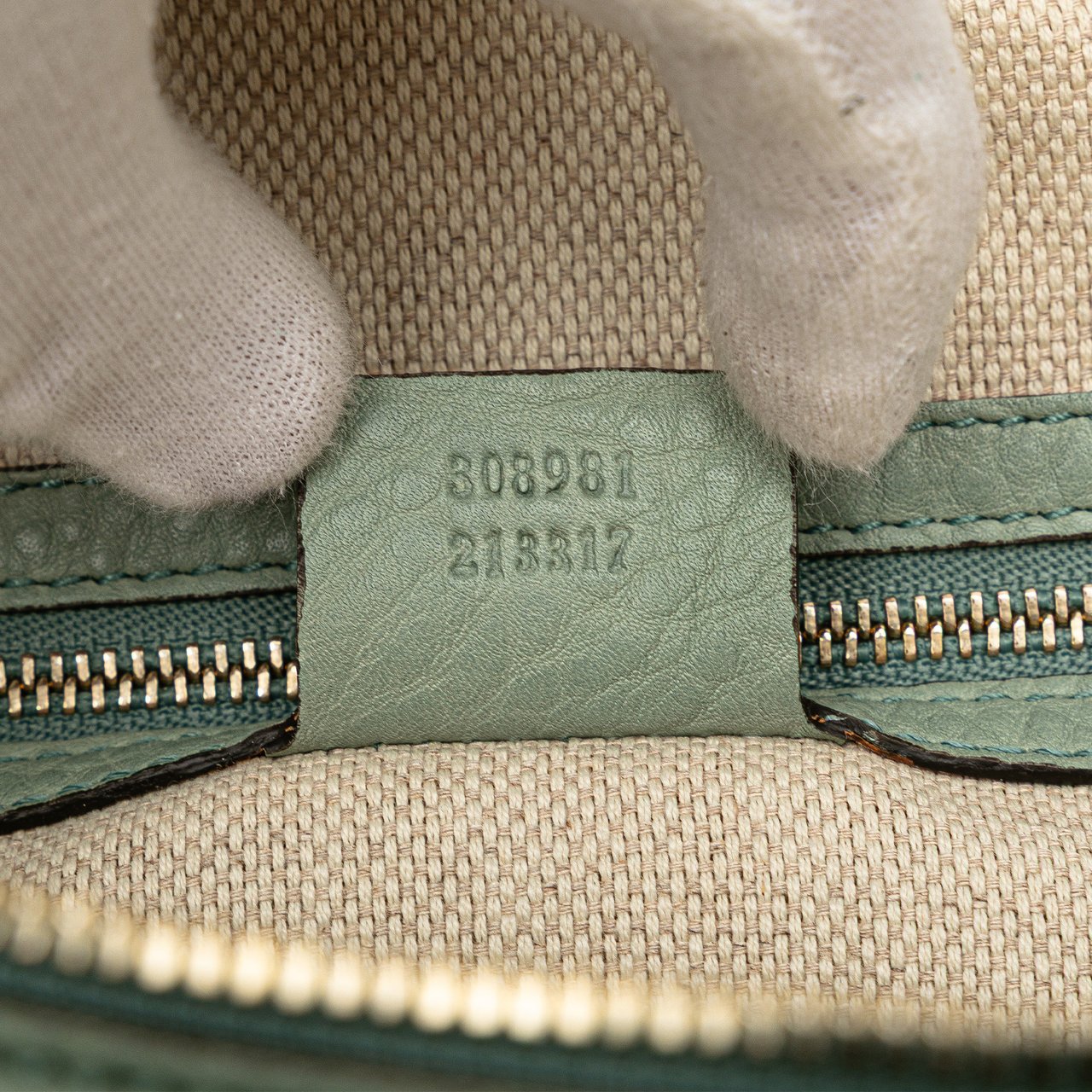 Gucci Leather Soho Chain Shoulder Bag Blauw