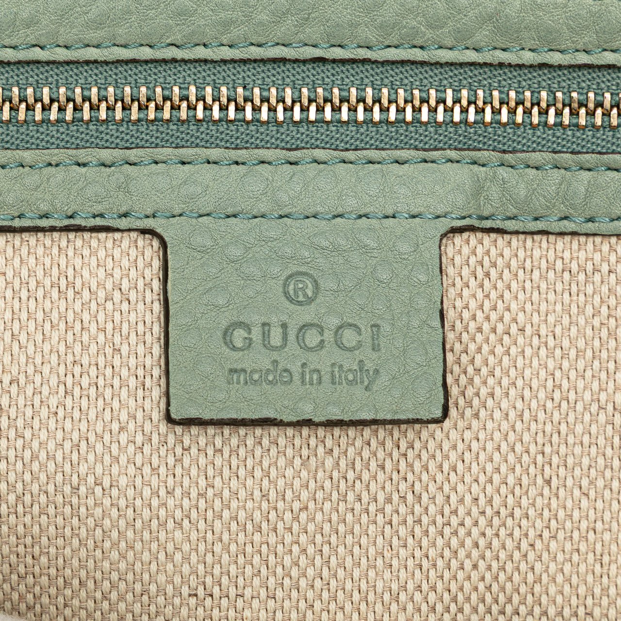 Gucci Leather Soho Chain Shoulder Bag Blauw