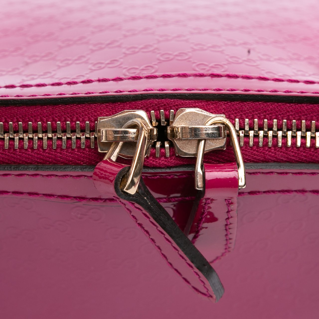 Gucci Medium Microguccissima Patent Nice Dome Satchel Roze