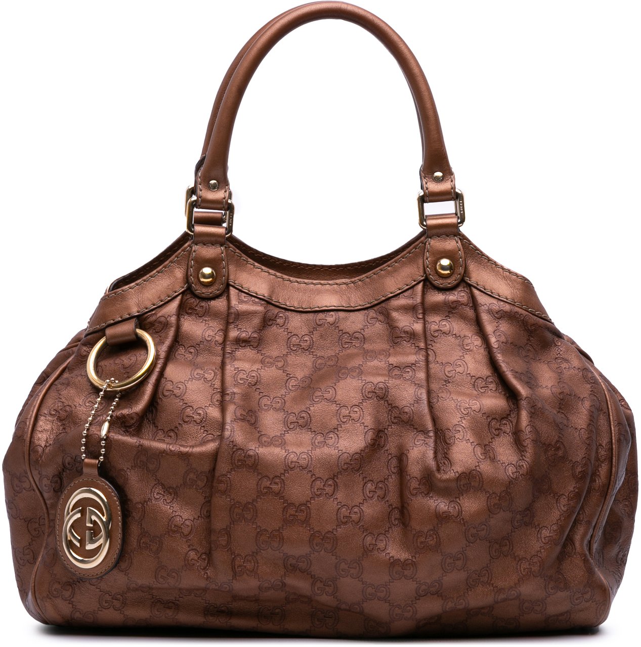 Gucci Medium Guccissima Sukey Tote Bruin