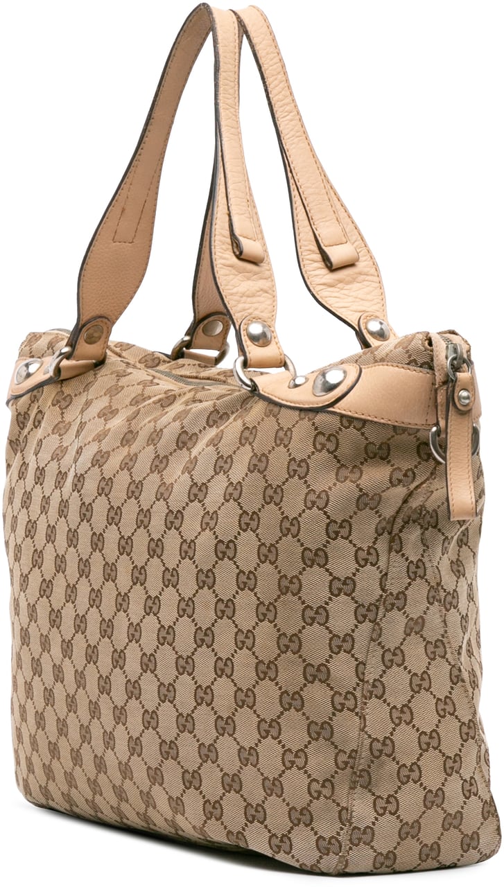 Gucci Large GG Canvas Icon Bit Satchel Bruin