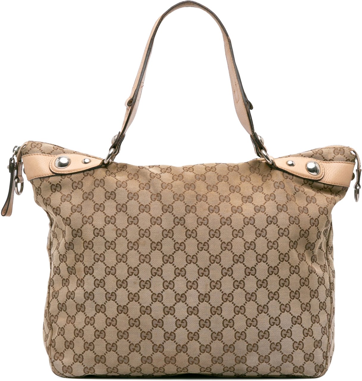 Gucci Large GG Canvas Icon Bit Satchel Bruin