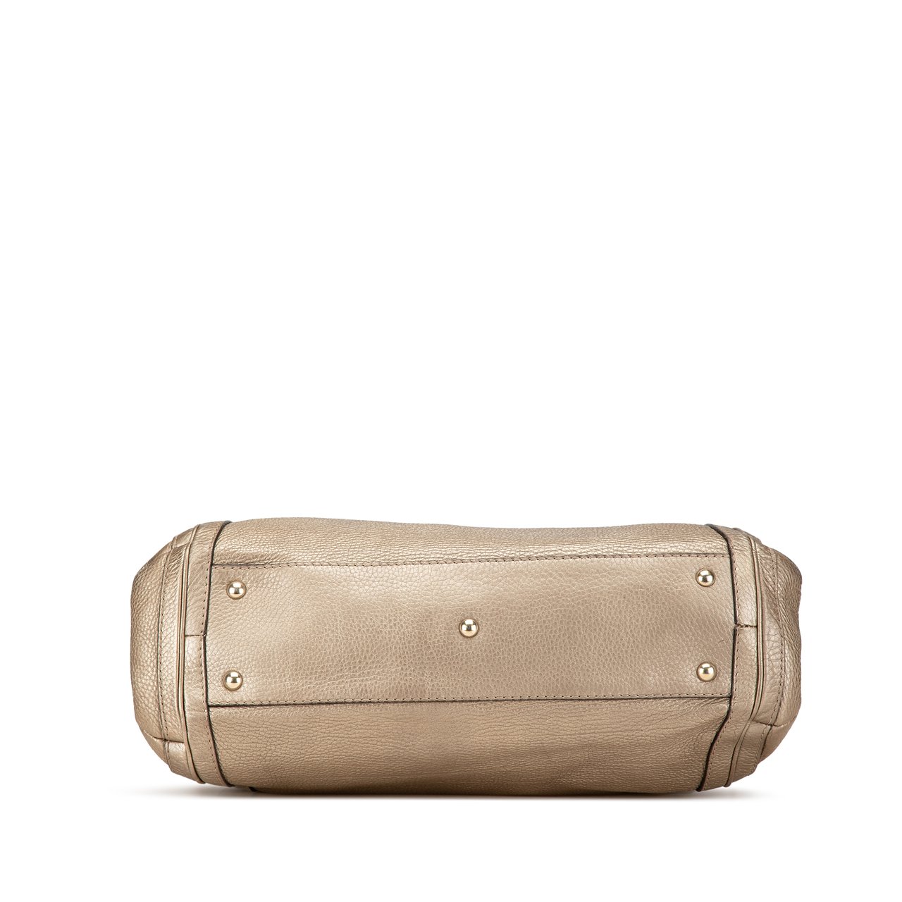 Gucci Large Leather Bella Tote Goud