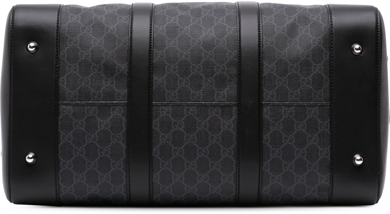 Gucci Medium GG Supreme Carry On Duffle Bag Zwart