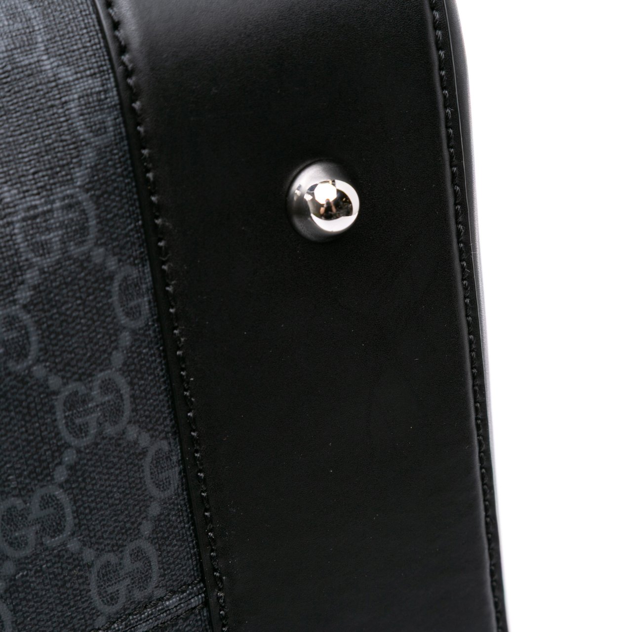 Gucci Medium GG Supreme Carry On Duffle Bag Zwart