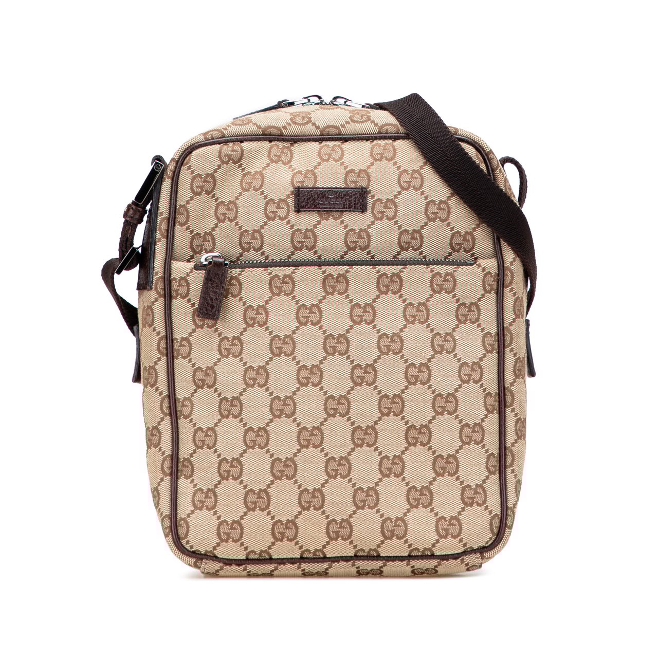 Gucci GG Canvas Crossbody Bruin