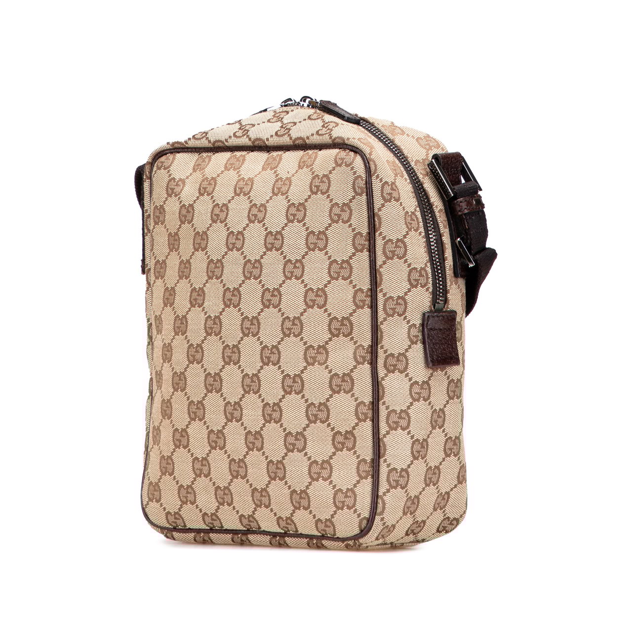 Gucci GG Canvas Crossbody Bruin
