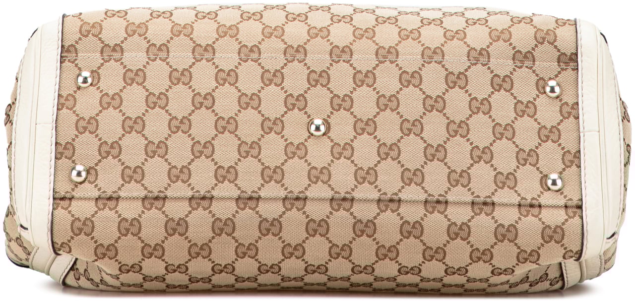 Gucci Medium GG Canvas Bella Tote Bruin