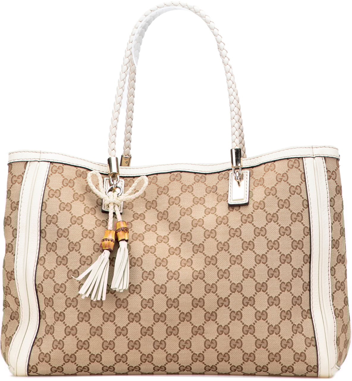 Gucci Medium GG Canvas Bella Tote Bruin