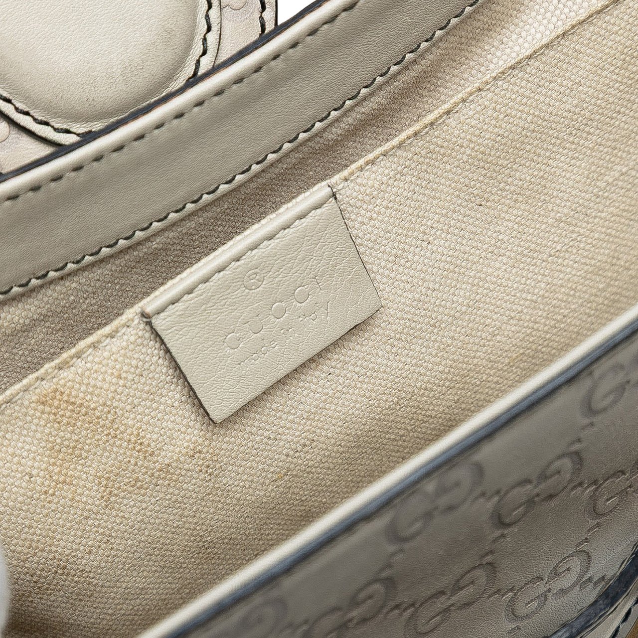 Gucci Medium Guccissima Emily Shoulder Bag Grijs