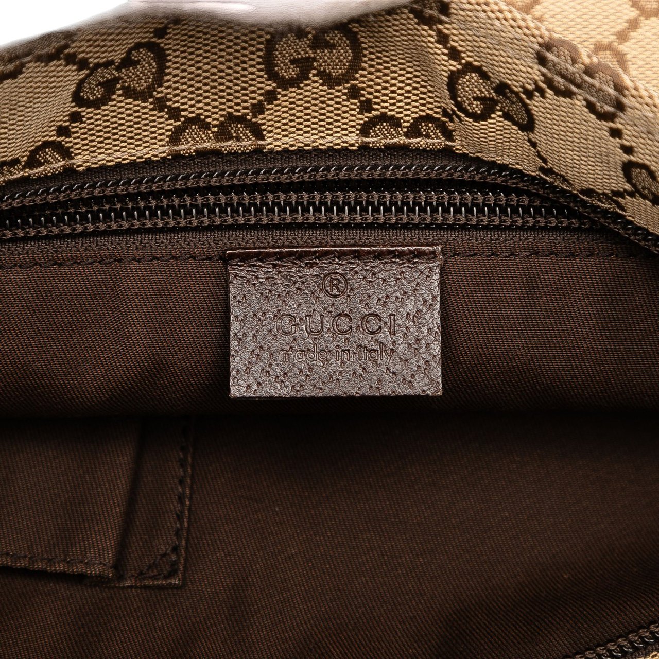 Gucci GG Canvas Web Crossbody Bruin