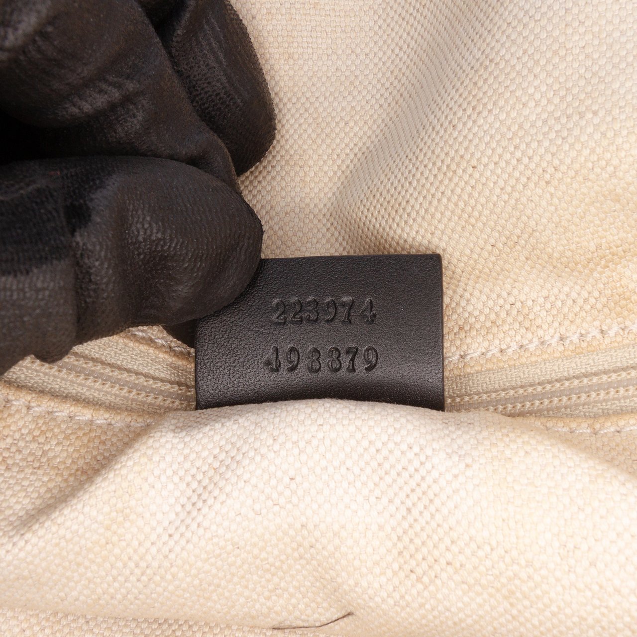 Gucci Diamante Canvas Sukey Satchel Bruin