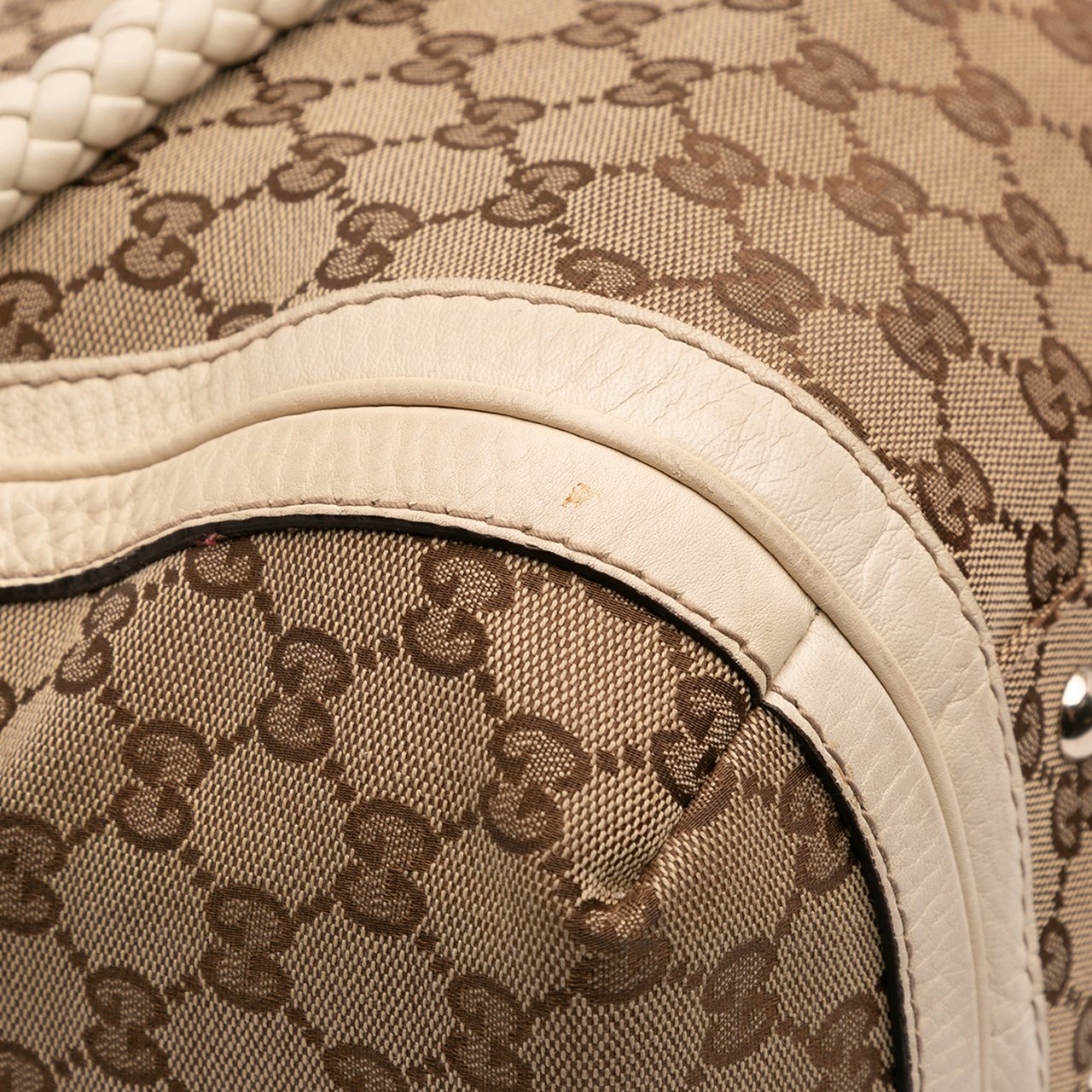Gucci Medium GG Canvas Bella Shoulder Bag Bruin