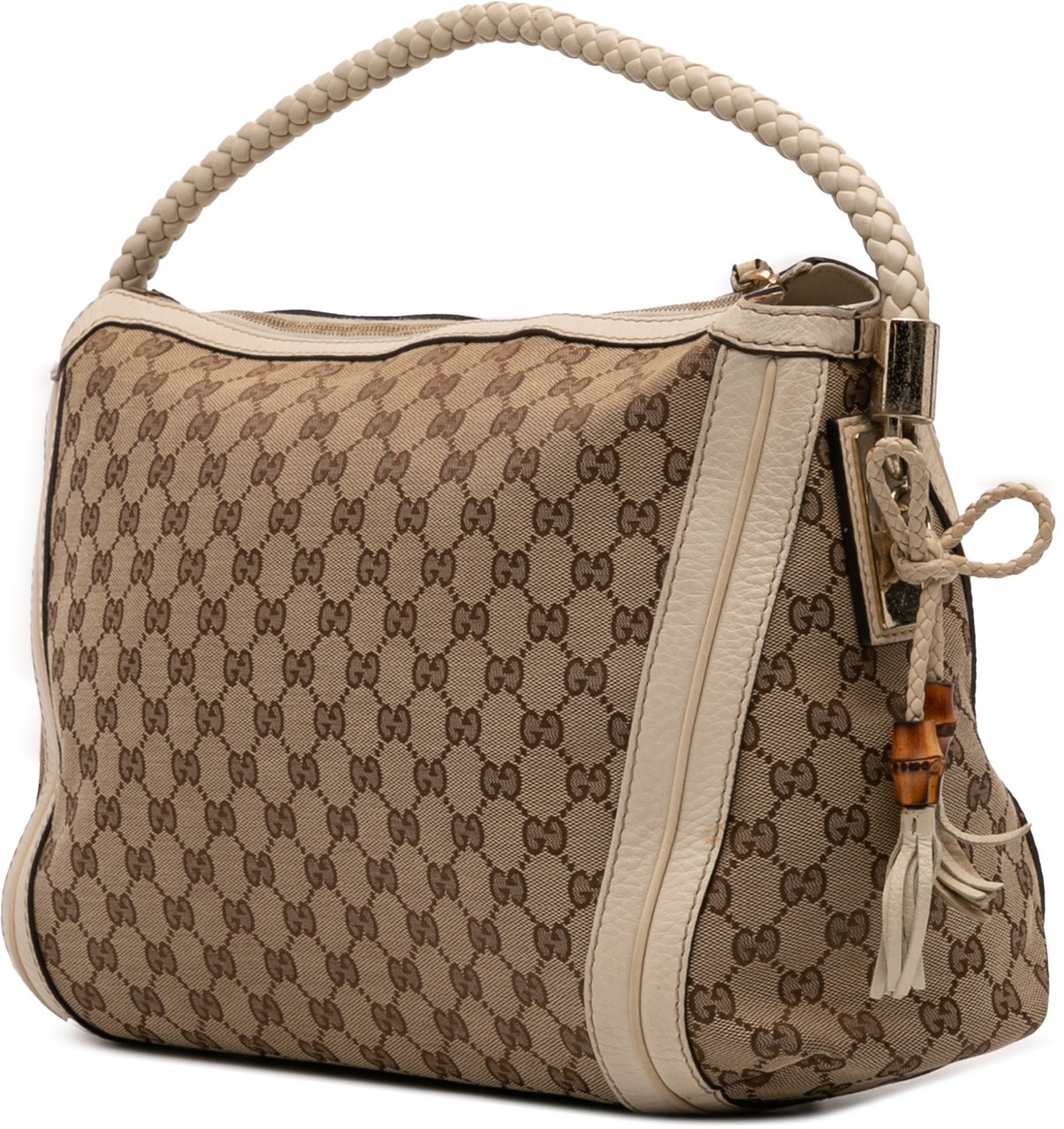 Gucci Medium GG Canvas Bella Shoulder Bag Bruin