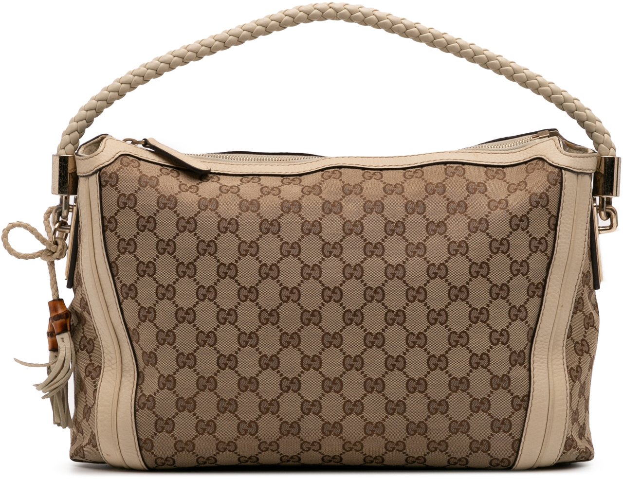 Gucci Medium GG Canvas Bella Shoulder Bag Bruin