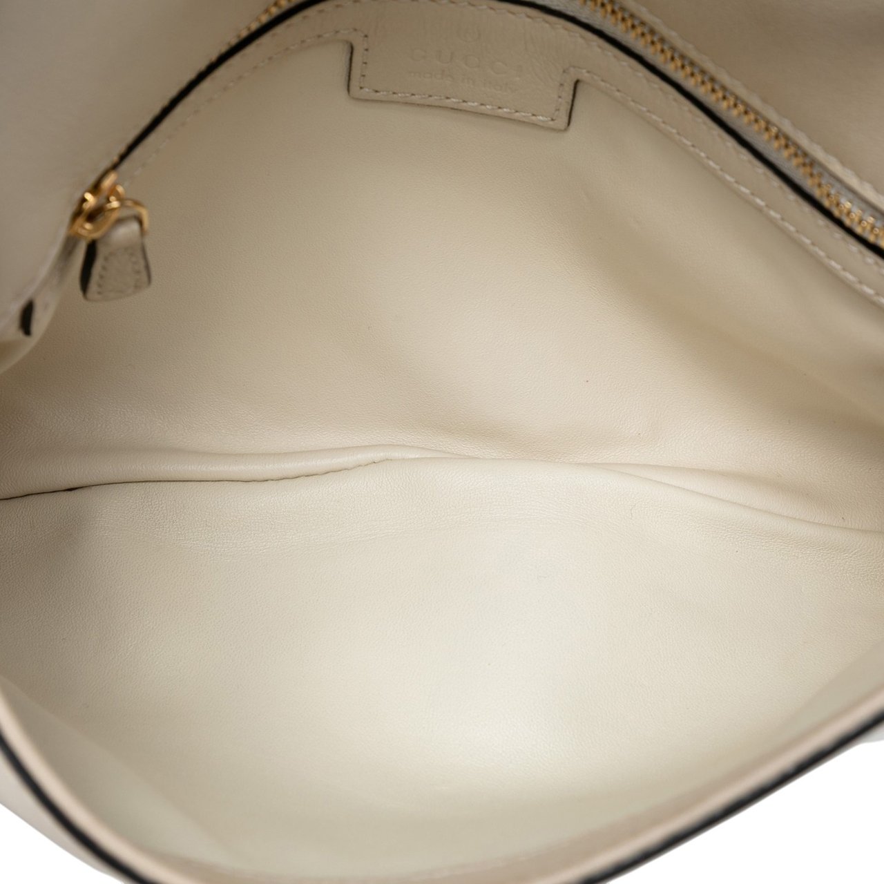 Gucci Calfskin Blondie Chain Satchel Wit