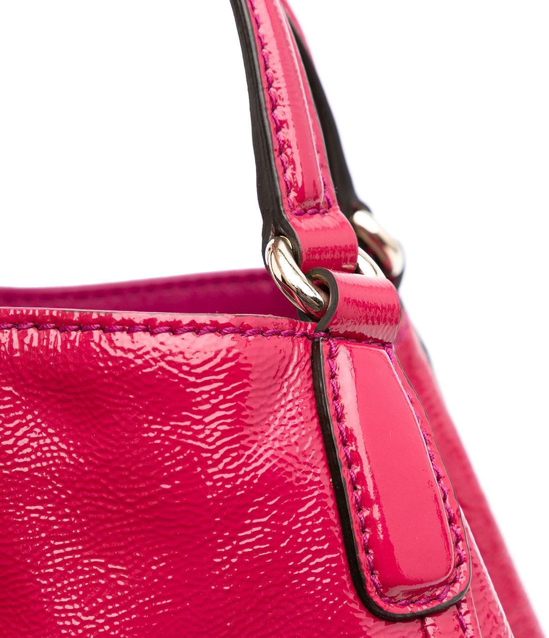 Gucci Small Patent Soho Satchel Roze