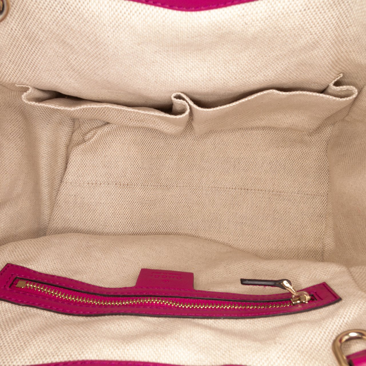 Gucci Small Patent Soho Satchel Roze