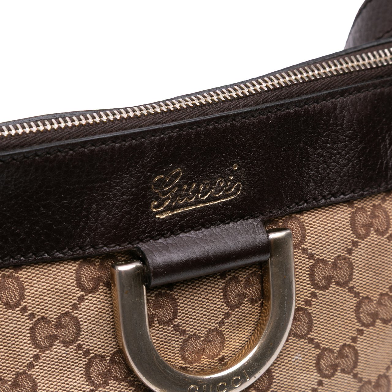 Gucci GG Canvas Abbey D Ring Crossbody Bruin