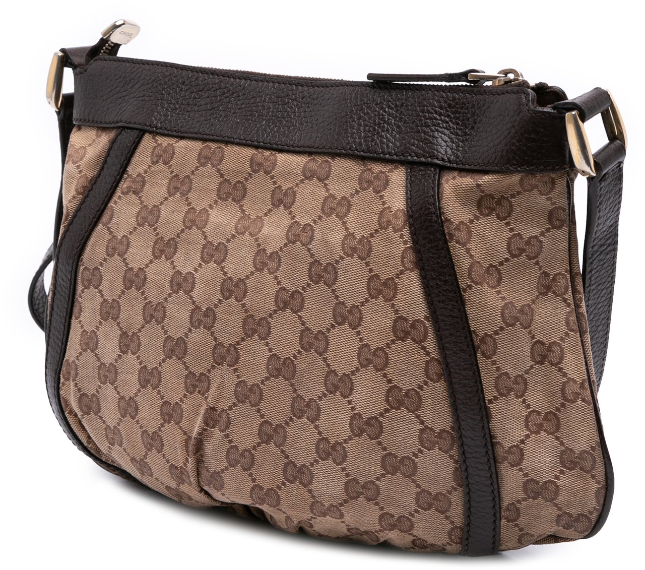 Gucci GG Canvas Abbey D Ring Crossbody Bruin