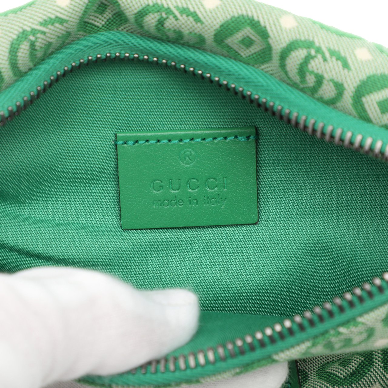 Gucci Kids GG Canvas Star Belt Bag Groen