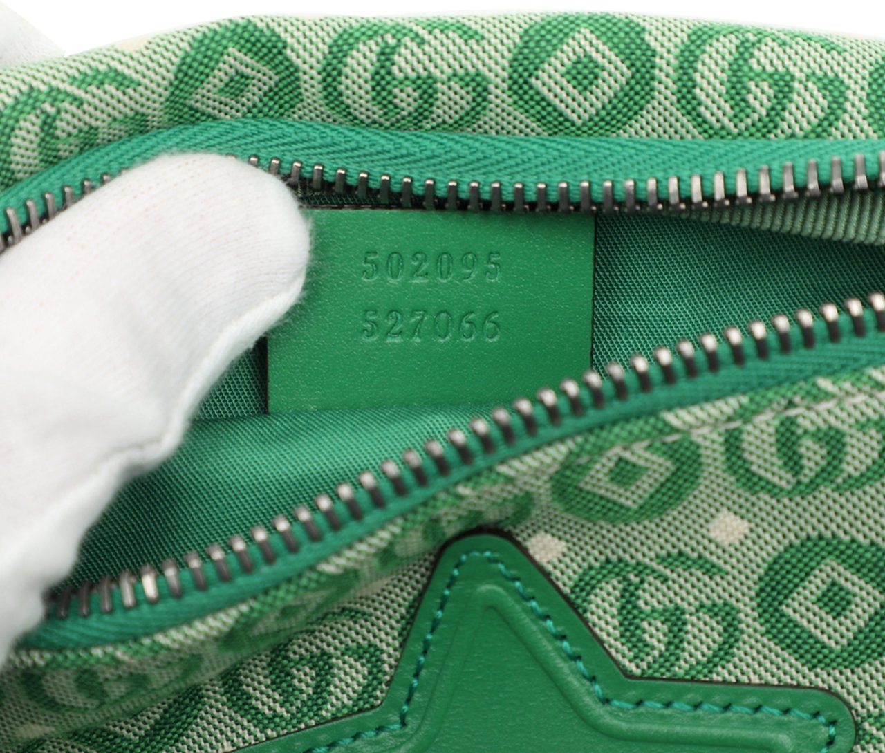 Gucci Kids GG Canvas Star Belt Bag Groen