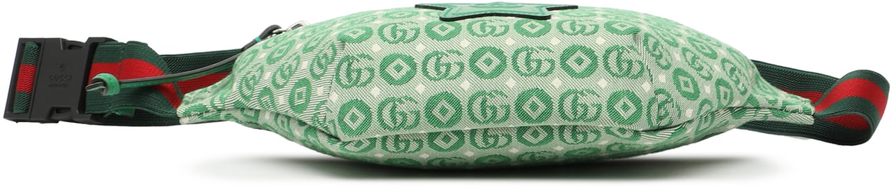 Gucci Kids GG Canvas Star Belt Bag Groen