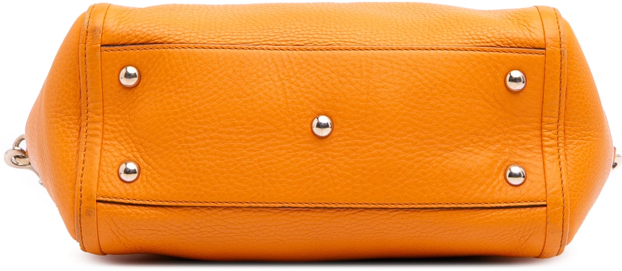 Gucci Small Leather Soho Cellarius Satchel Oranje