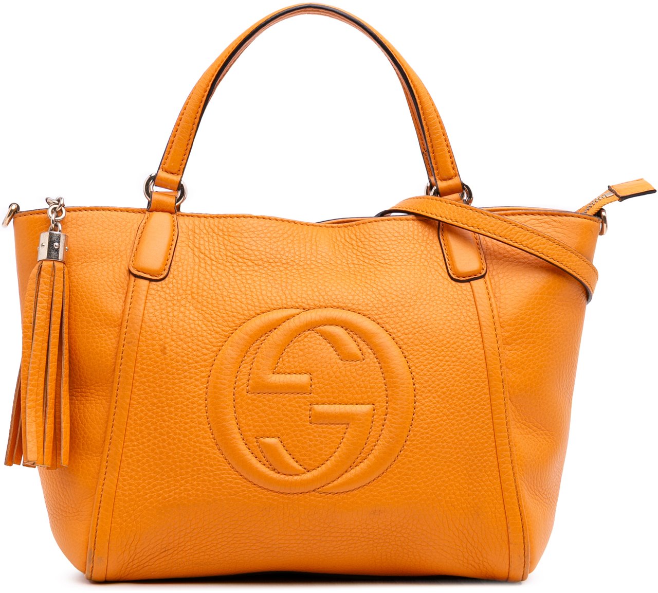 Gucci Small Leather Soho Cellarius Satchel Oranje