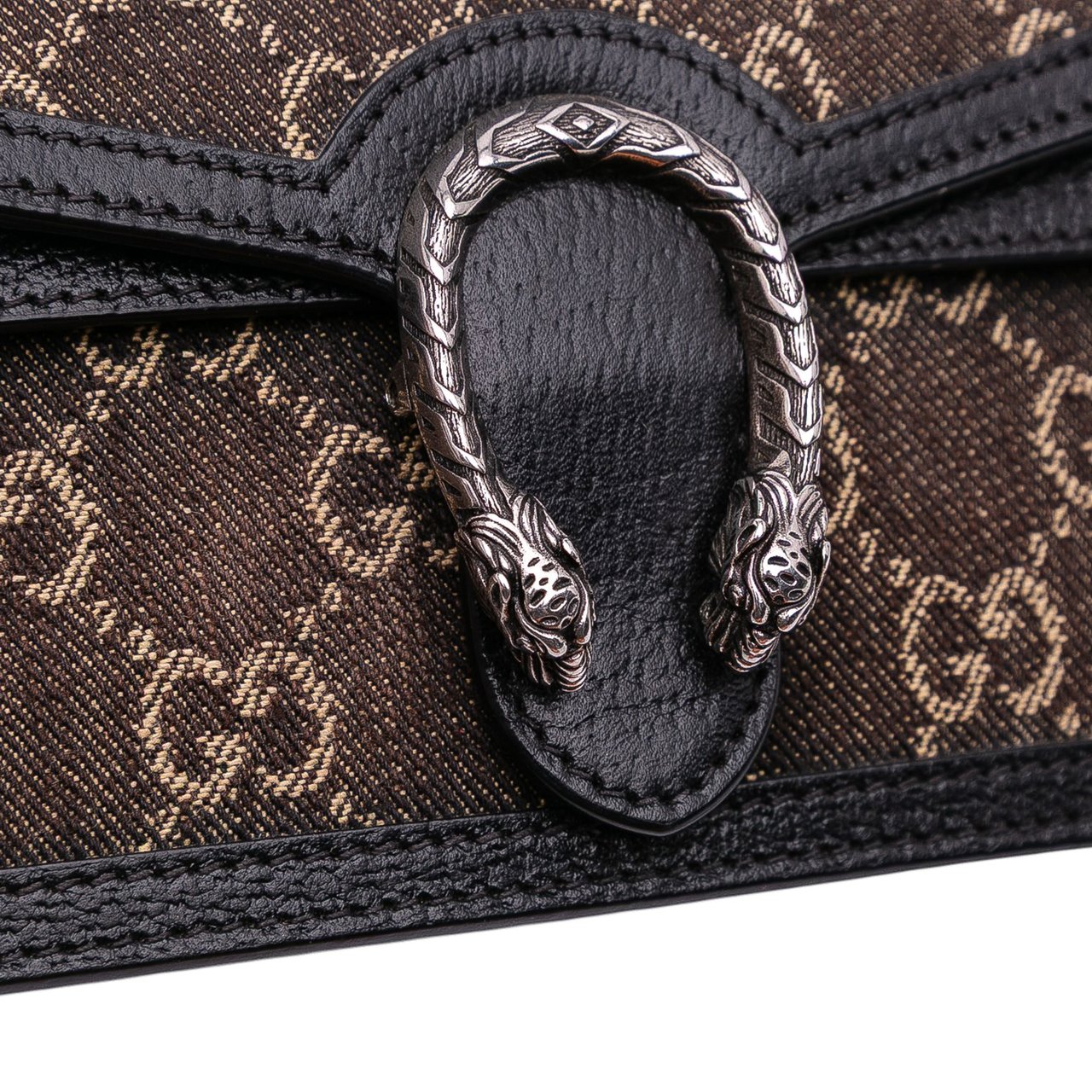 Gucci Mini GG Denim Dionysus Crossbody Bruin
