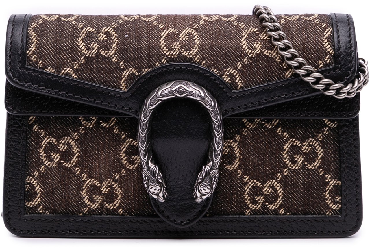 Gucci Mini GG Denim Dionysus Crossbody Bruin