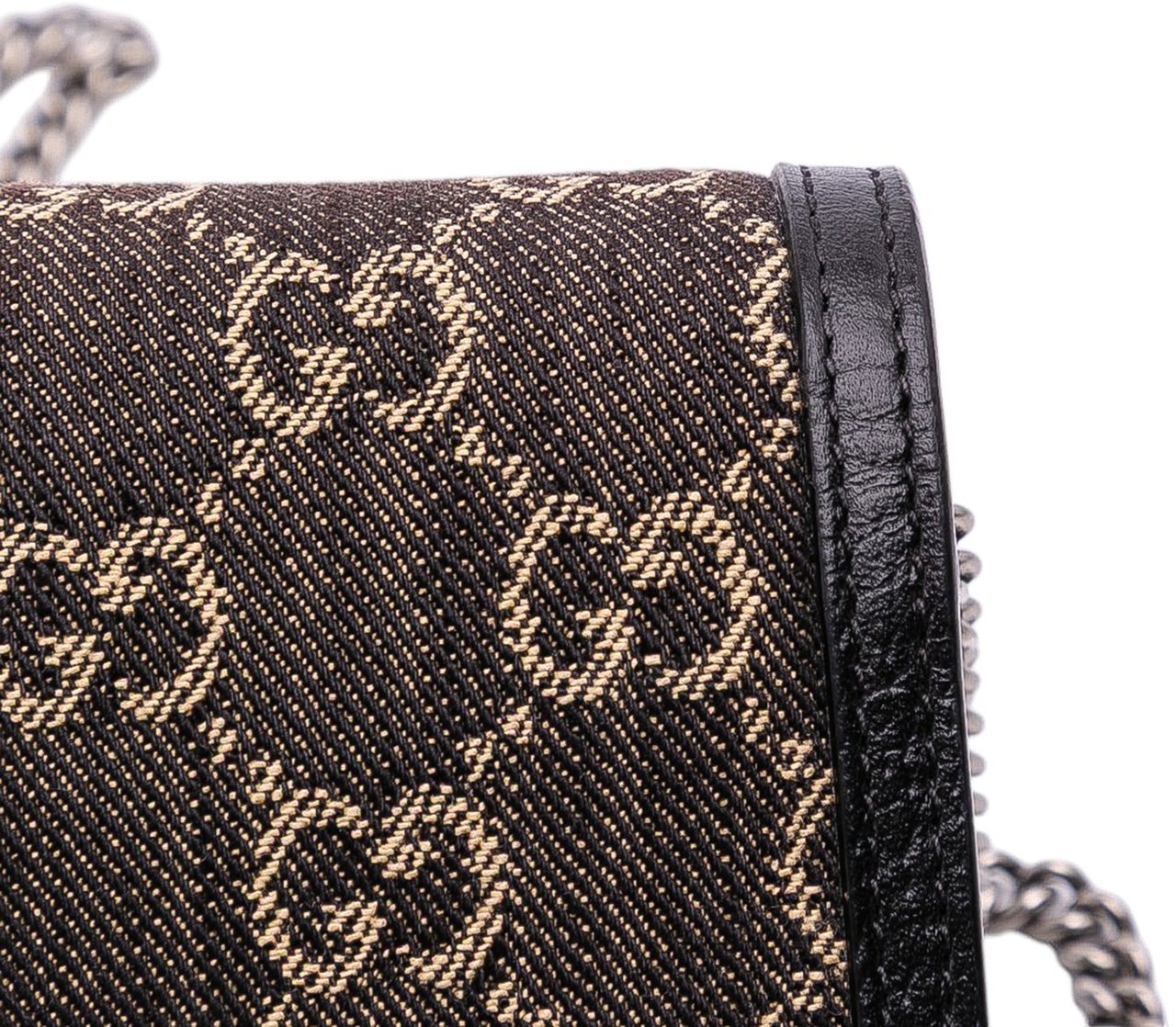 Gucci Mini GG Denim Dionysus Crossbody Bruin