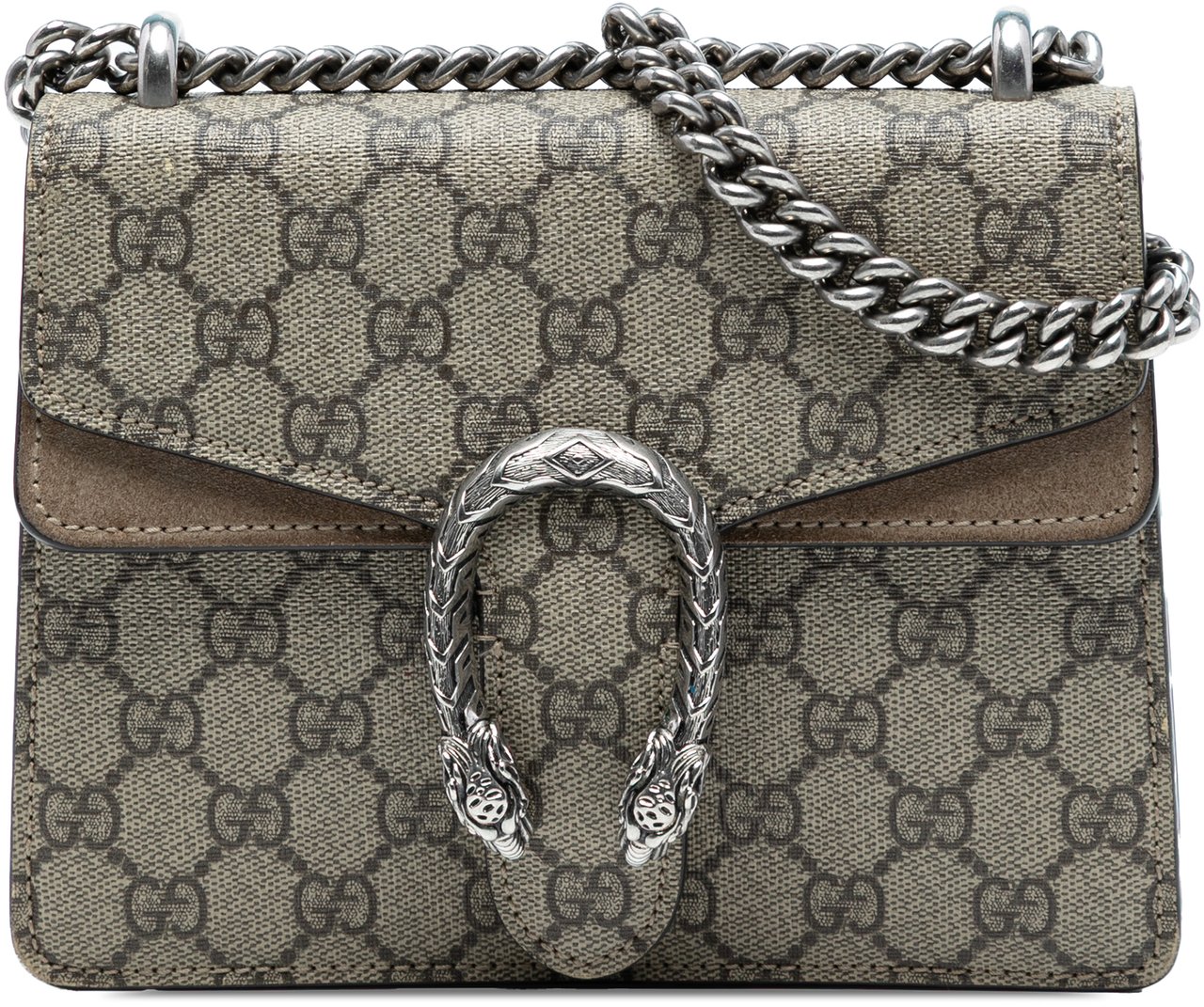 Gucci Small GG Supreme Dionysus Crossbody Bruin