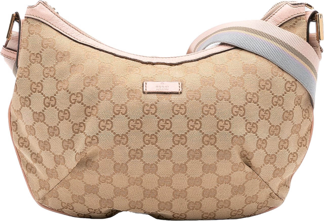Gucci GG Canvas Web Crossbody Bruin