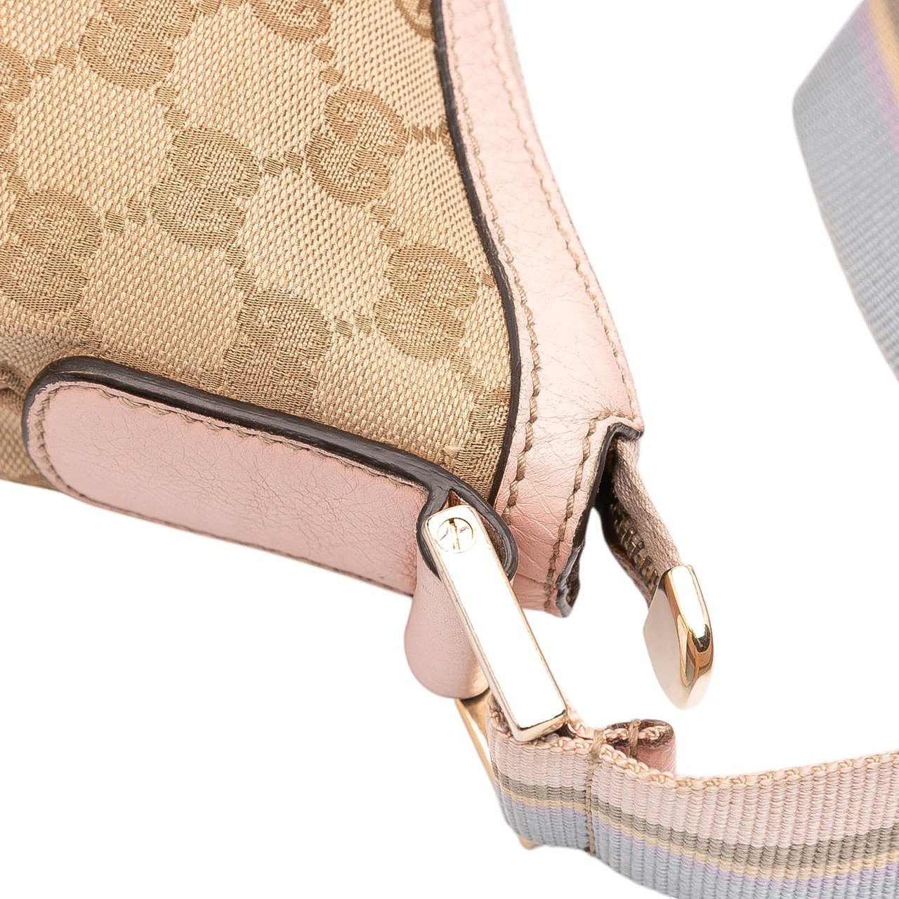 Gucci GG Canvas Web Crossbody Bruin