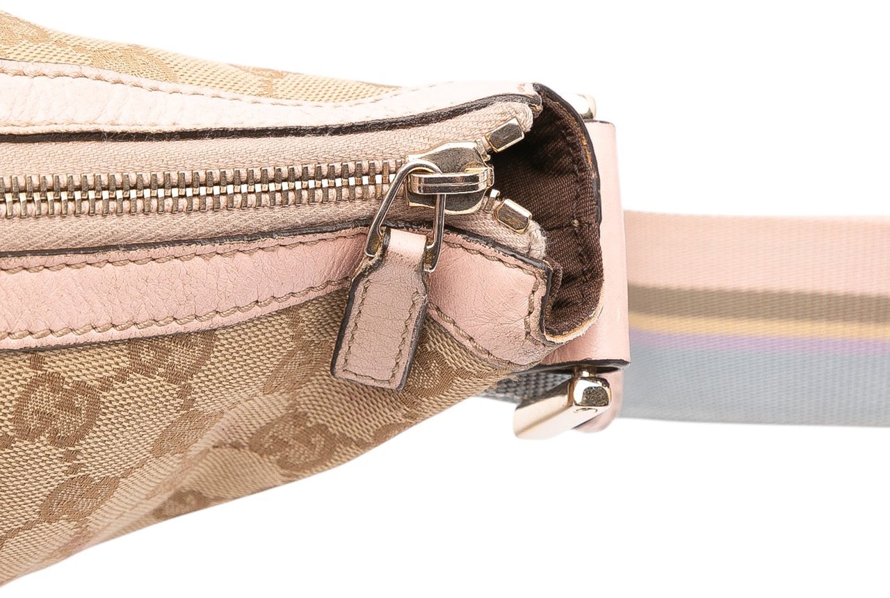 Gucci GG Canvas Web Crossbody Bruin