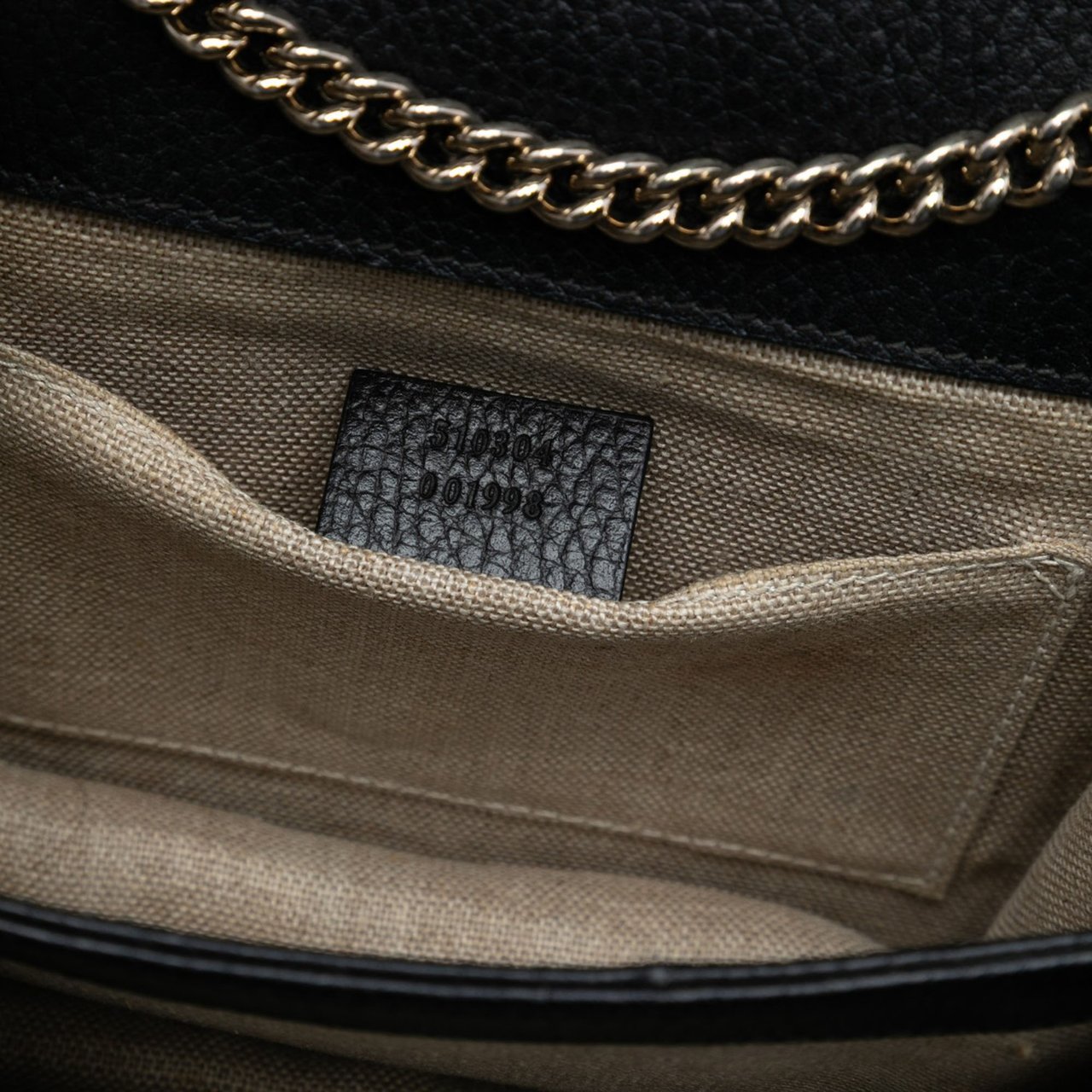 Gucci Small Dollar Calfskin Interlocking G Crossbody Zwart