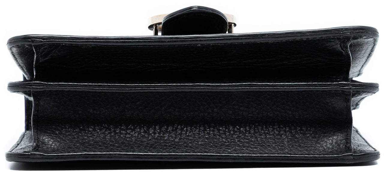 Gucci Small Dollar Calfskin Interlocking G Crossbody Zwart