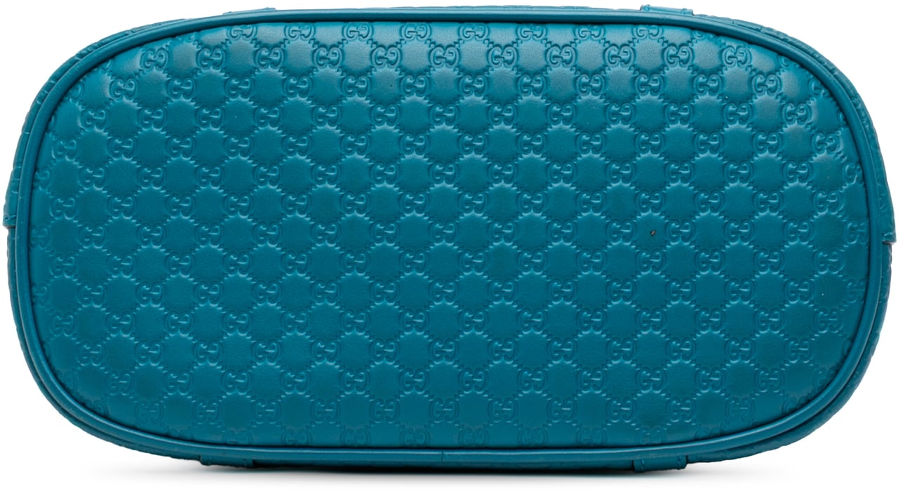 Gucci Mini Microguccissima Dome Satchel Blauw