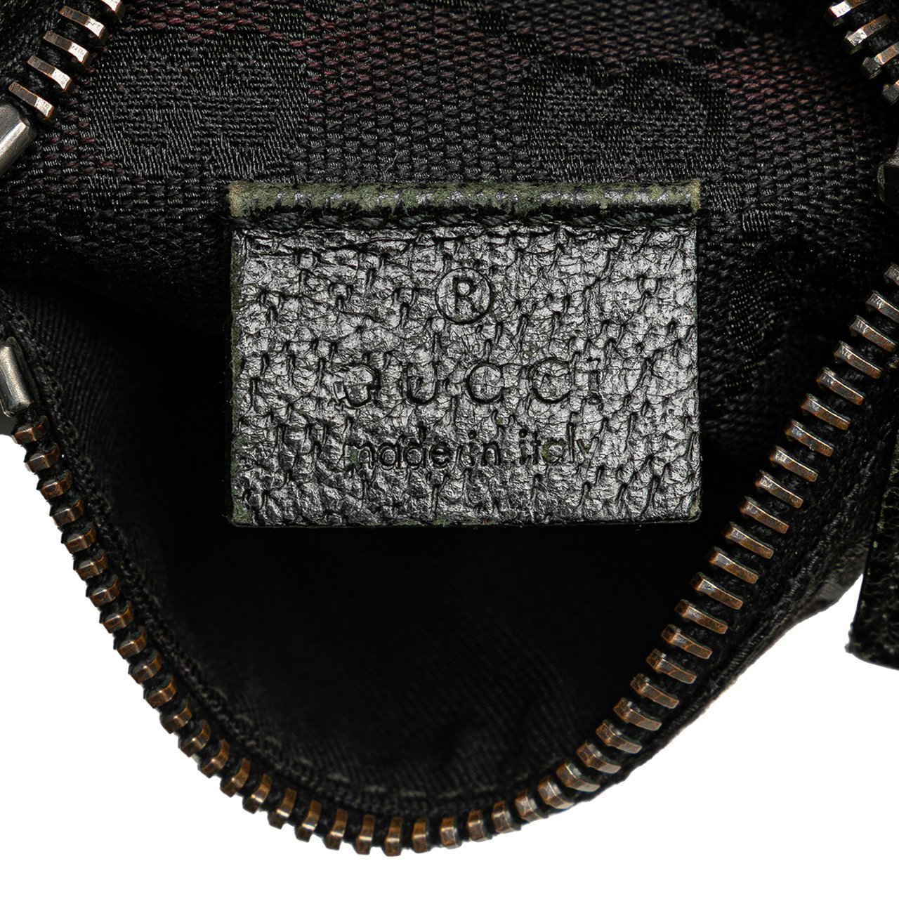 Gucci GG Canvas Double Pocket Belt Bag Zwart